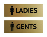 Signs ByLITA Basic Ladies and Gents Sign Set