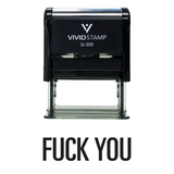 Black Fuck You Novelty Self-Inking Office Rubber Stamp