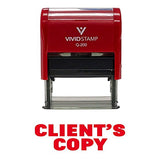 Clients Copy Self-Inking Office Rubber Stamp