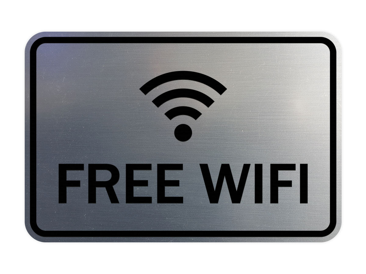 Signs ByLITA Classic Framed Free Wifi Sign