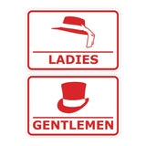 Signs ByLITA Classic Framed Ladies And Gentlemen Sign Set