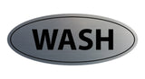 Oval Wash Sign
