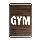 Portrait Round Gym Sign