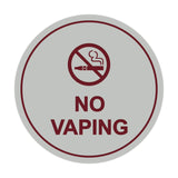 Signs ByLITA Circle No Vaping Sign