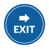 Signs ByLITA Circle Exit-Right Sign