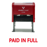Basic PAID IN FULL Self Inking Rubber Stamp