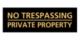 Signs ByLITA Basic No Trespassing Private Property Sign