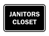 Signs ByLITA Classic Framed Janitors Closet