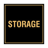Black / Gold Signs ByLITA Square Storage Sign
