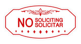 Signs ByLITA Victorian No Soliciting No Solicitar Sign