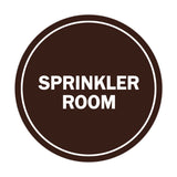 Signs ByLITA Circle Sprinkler Room Sign