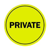 Signs ByLITA Circle Private Sign