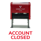 ACCOUNT CLOSED Self Inking Rubber Stamp