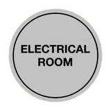 Signs ByLITA Circle Electrical Room Sign