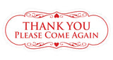Designer THANK YOU Please Come Again Sign