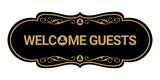 Designer Welcome Guests Wall or Door Sign