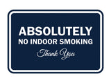 Signs ByLITA Classic Framed Absolutely No Indoor Smoking Thank You Sign