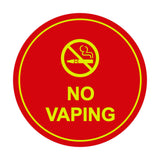 Signs ByLITA Circle No Vaping Sign