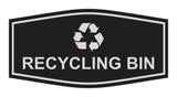 Fancy Recycling bin Wall or Door Sign