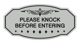 Victorian Please Knock Before Entering Sign