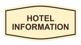 Signs ByLITA Fancy Hotel Information Sign