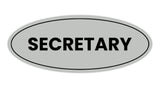 Signs ByLITA Oval Secretary Sign