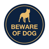 Signs ByLITA Circle Beware Of Dog Sign