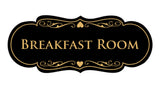 Signs ByLITA Designer Breakfast Room Sign