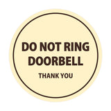 Signs ByLITA Circle Do Not Ring Doorbell Sign