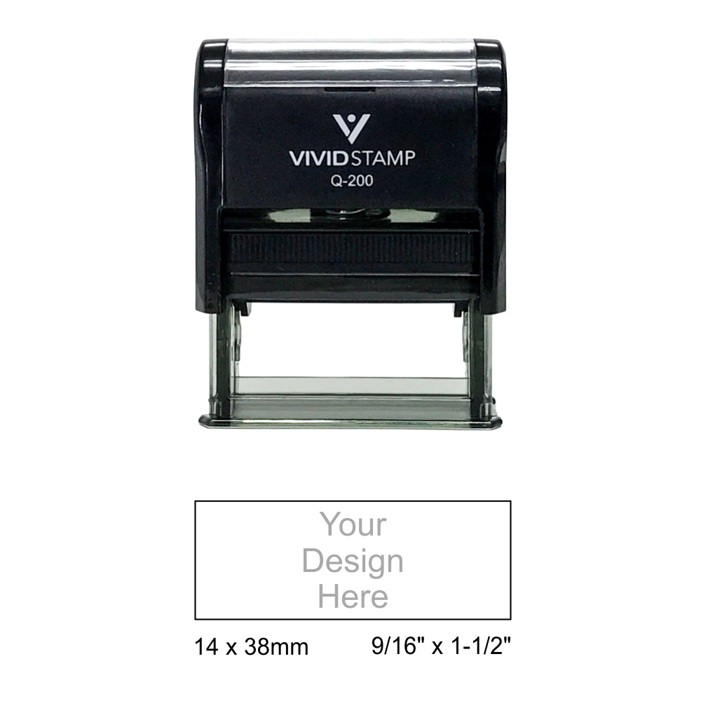 Vivid Stamp Q-200 Self-Inking Stamp - Black Body