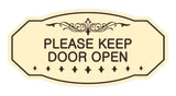 Victorian Please Keep Door Open Wall or Door Sign
