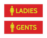Signs ByLITA Basic Ladies and Gents Sign Set