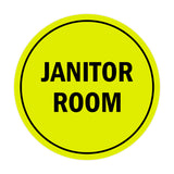 Signs ByLITA Circle Janitor Room Sign
