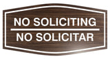Signs ByLITA Fancy No Soliciting No Solicitar Sign