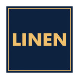 Signs ByLITA Square Linen Sign with Adhesive Tape, Mounts On Any Surface