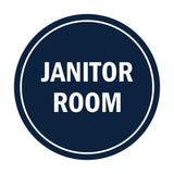 Signs ByLITA Circle Janitor Room Sign