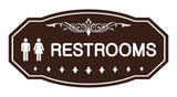 Victorian Unisex Restroom Sign