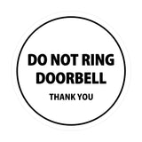 Signs ByLITA Circle Do Not Ring Doorbell Sign
