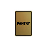 Portrait Round Pantry Sign