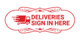 Designer Deliveries Sign In Here Wall or Door Sign