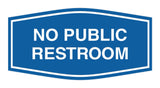 Signs ByLITA Fancy No Public Restroom Sign
