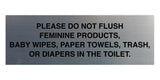 Signs ByLITA Basic Please Do Not Flush Etiquette Sign
