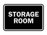Black Signs ByLITA Classic Framed Storage Room Sign