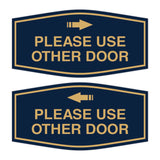 Signs ByLITA Fancy Please Use Other Door Sign Set
