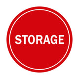 Red Signs ByLITA Circle Storage Sign