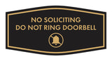 Fancy No Soliciting Do Not Ring Doorbell Wall or Door Sign