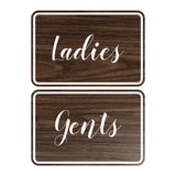 Signs ByLITA Classic Framed Ladies And Gents Sign Set