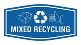 Fancy Mixed Recycling Wall or Door Sign
