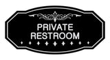 Victorian Private Restroom Sign