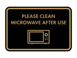 Classic Framed Please Clean Microwave After Use Wall or Door Sign